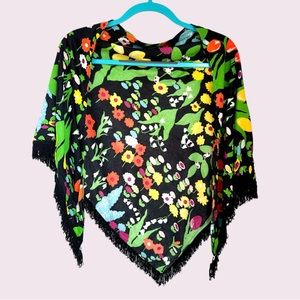 Vintage flower shawl